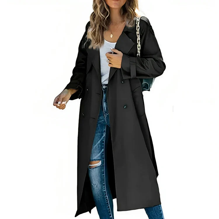 Sophia | Women's Elegant Trench Coat-Metro Lane Plaza