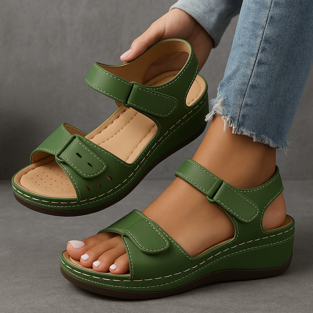 Sophia | Women's Elegant Lift Orthopedic Sandals-Metro Lane Plaza