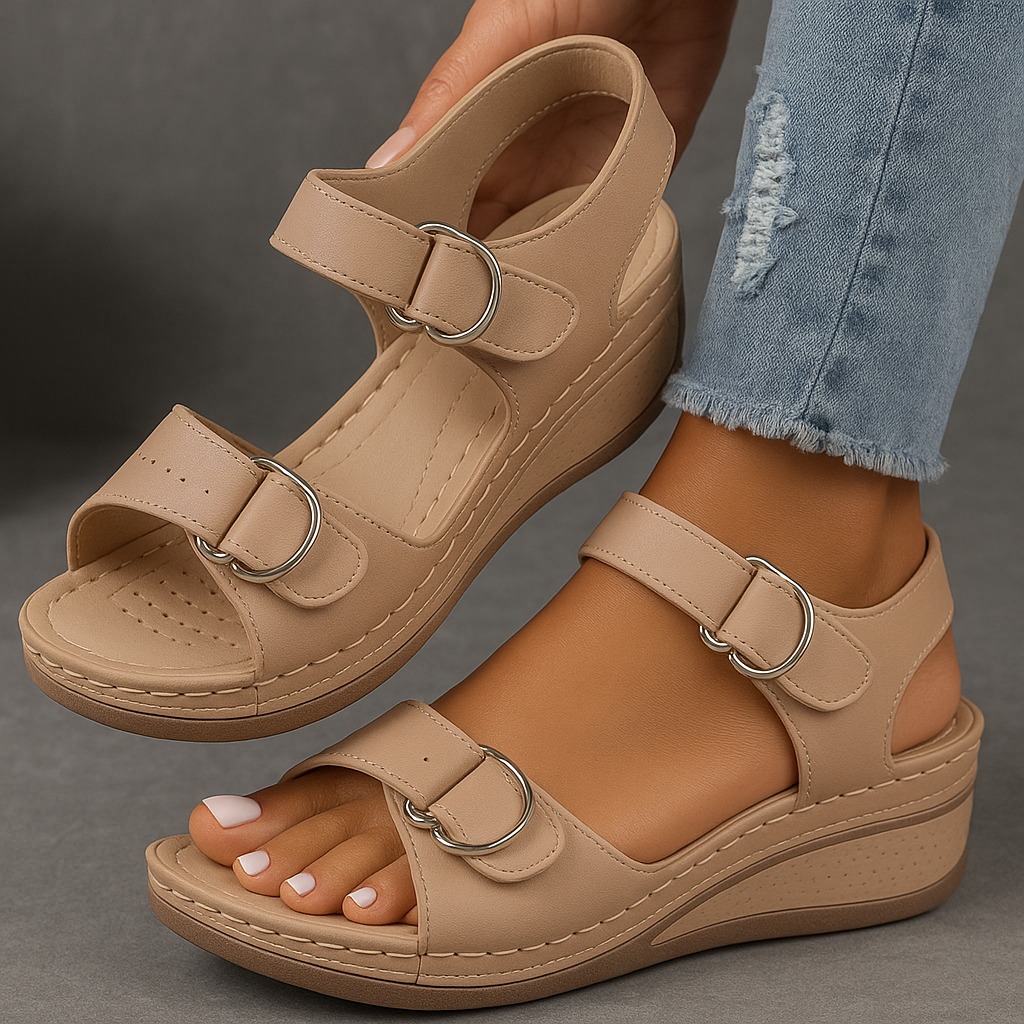 Sophia | Women's Elegant Lift Orthopedic Sandals-Metro Lane Plaza