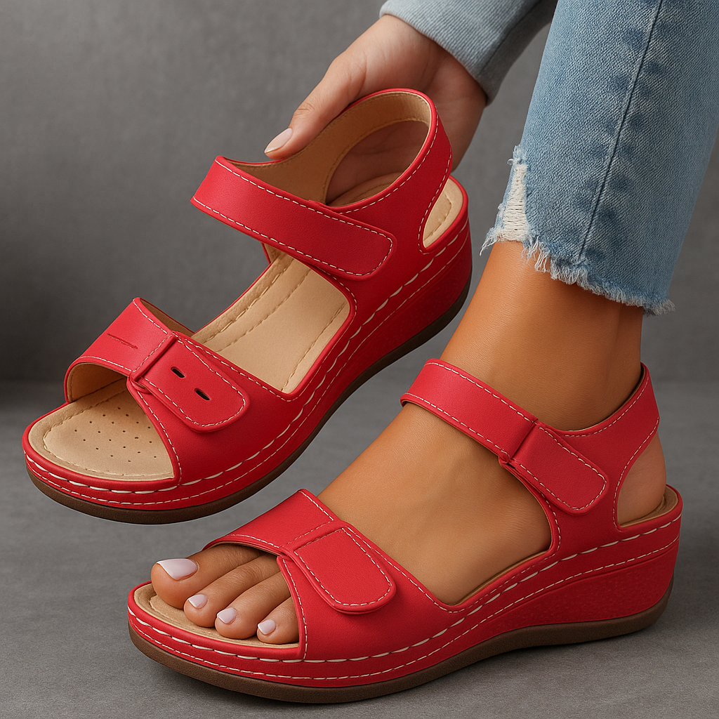 Sophia | Women's Elegant Lift Orthopedic Sandals-Metro Lane Plaza