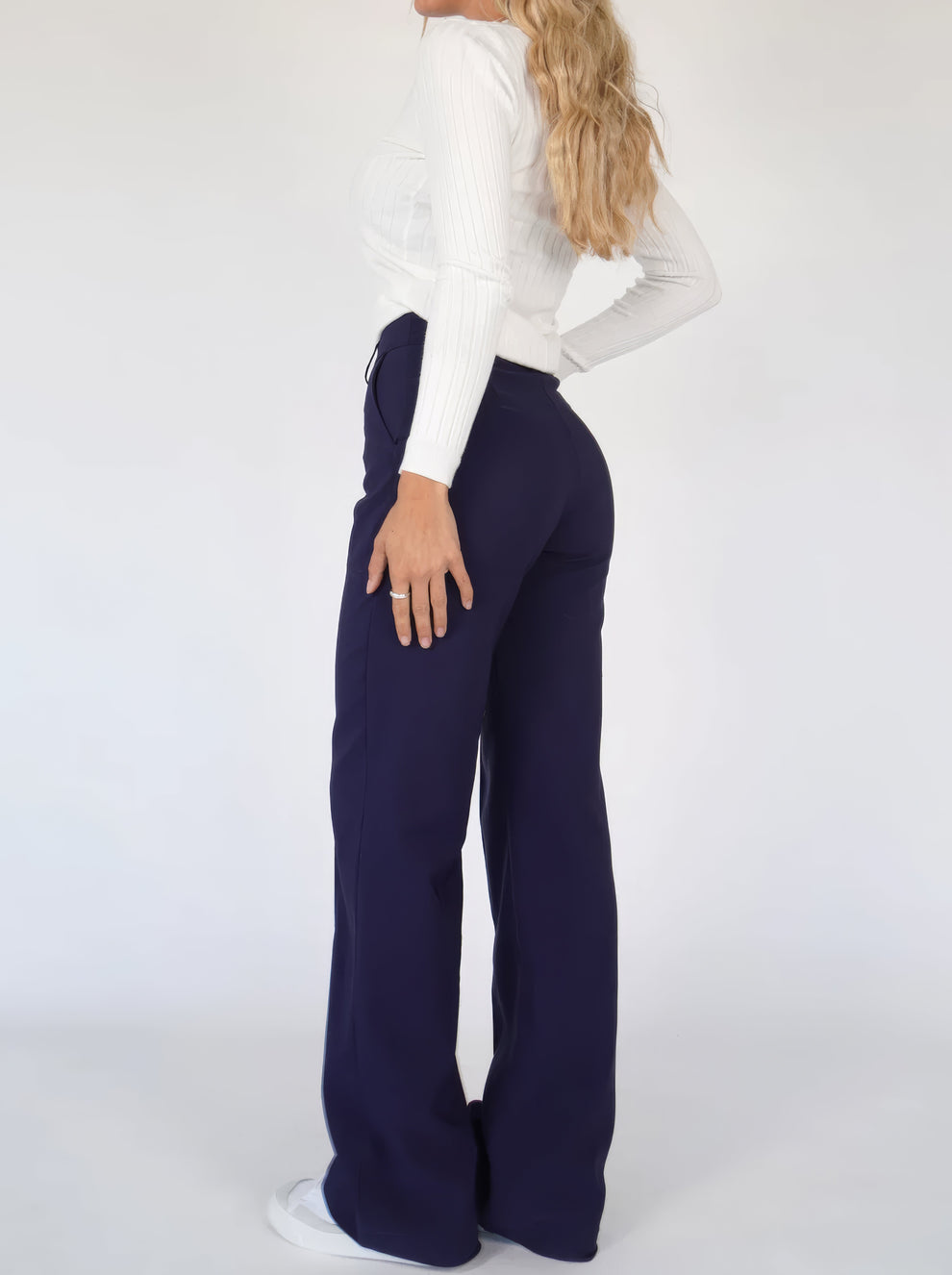 Sophia | Women's Wide-Leg Trousers-Metro Lane Plaza