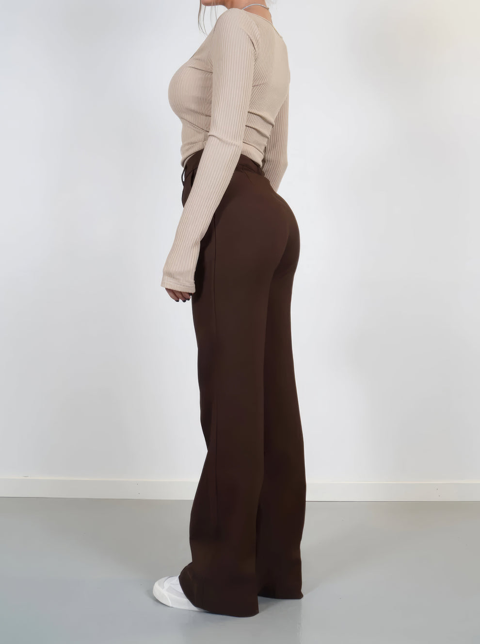 Sophia | Women's Wide-Leg Trousers-Metro Lane Plaza
