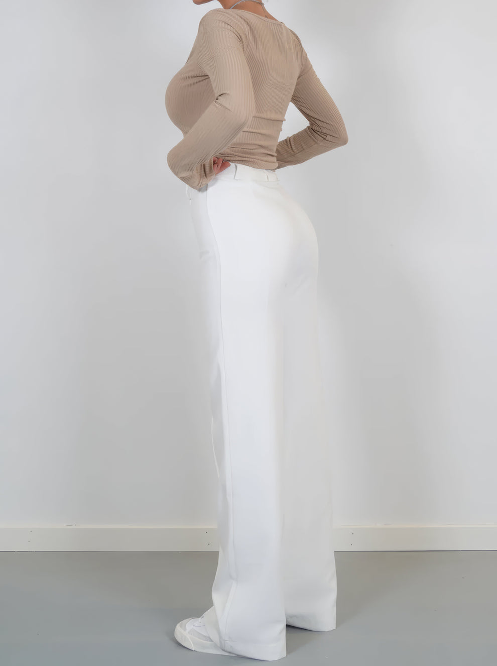Sophia | Women's Wide-Leg Trousers-Metro Lane Plaza