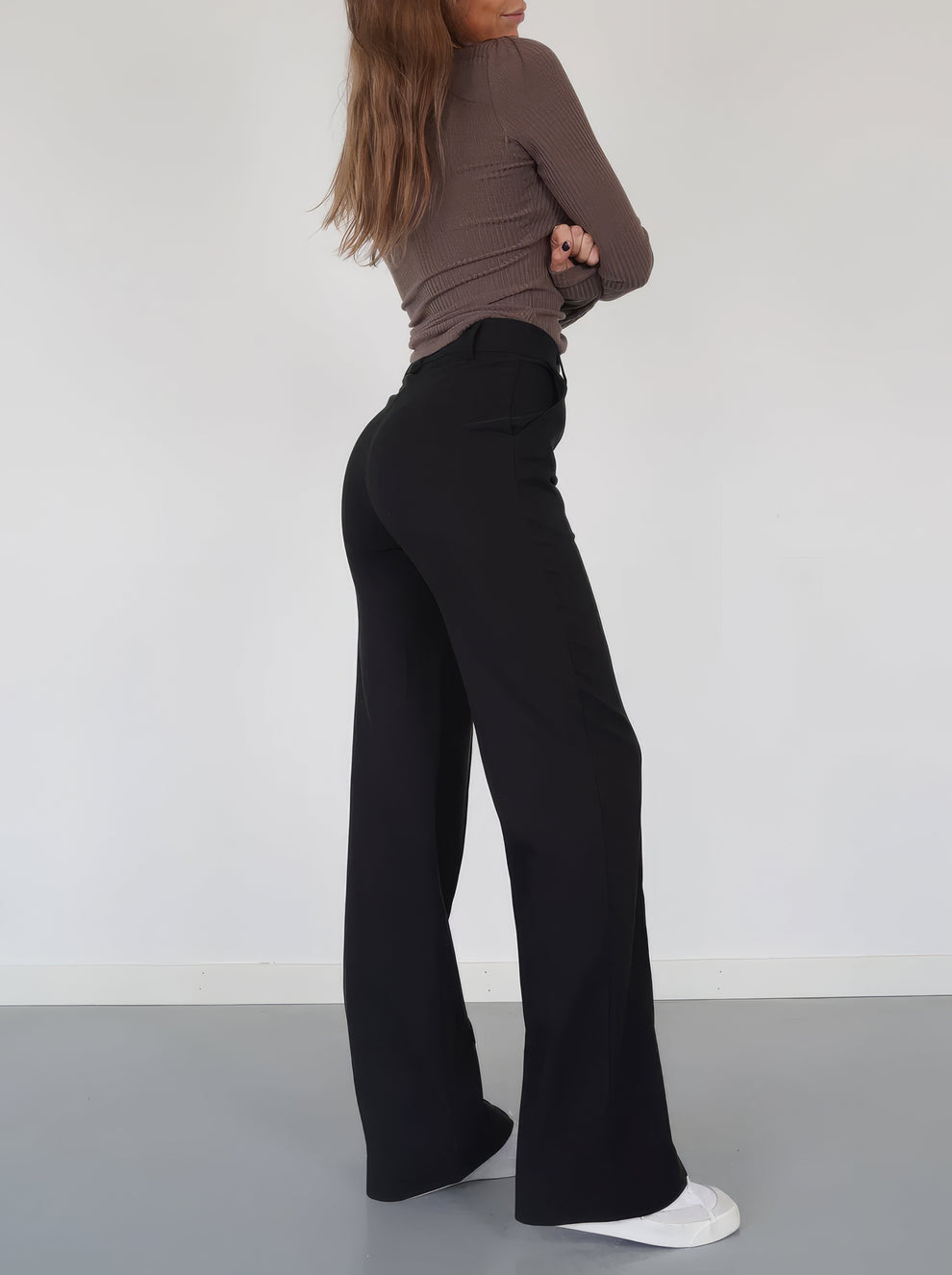 Sophia | Women's Wide-Leg Trousers-Metro Lane Plaza