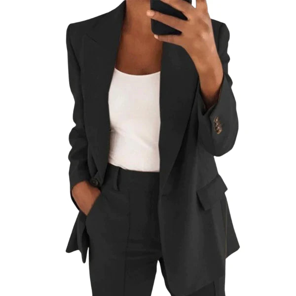 Elsie | Women's Blazer Set with Jacket and Pants-Metro Lane Plaza