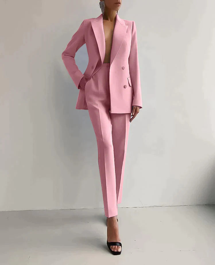 Erica | Women's Blazer and Trouser Set-Metro Lane Plaza