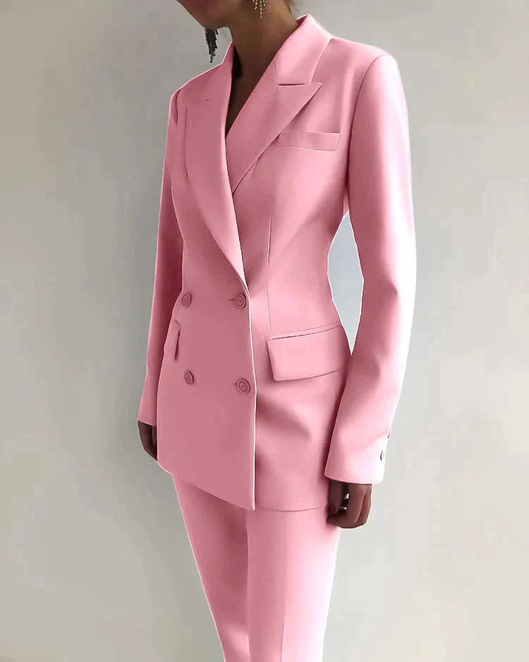 Erica | Women's Blazer and Trouser Set-Metro Lane Plaza