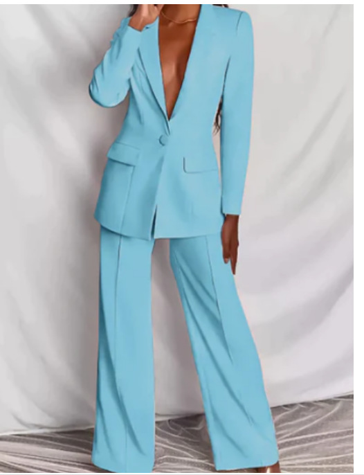 Erica | Women's Blazer and Trouser Set-Metro Lane Plaza