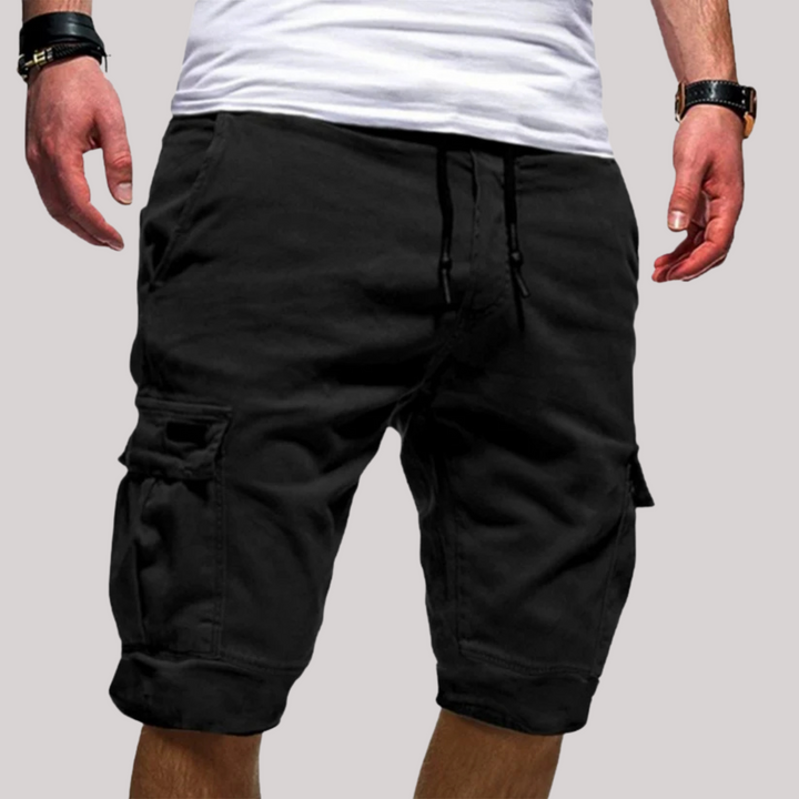 Ezekiel | Men's Cargo Knee-Length Drawstring Shorts-Metro Lane Plaza