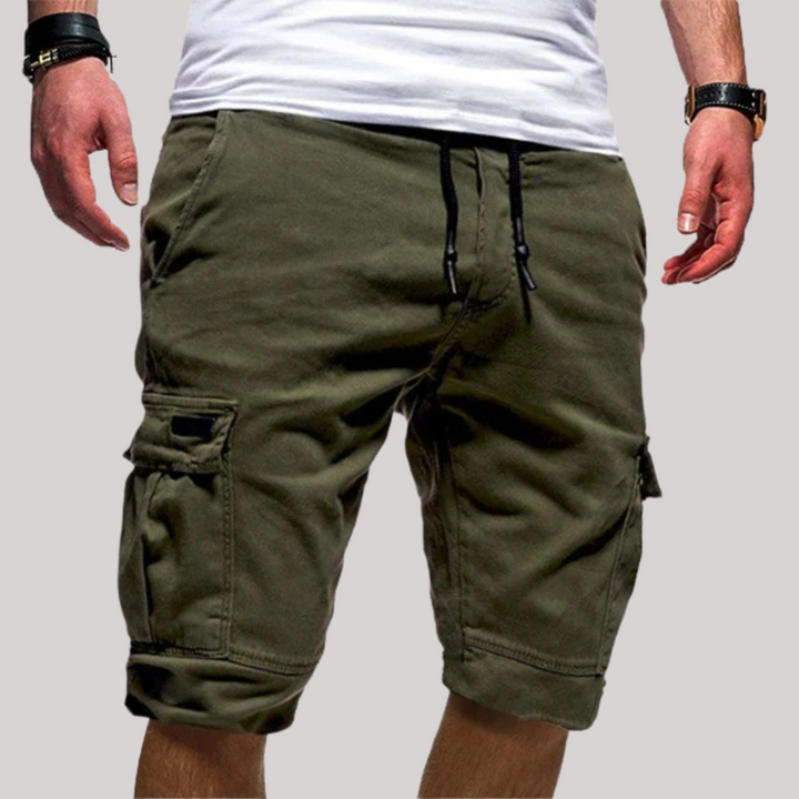 Ezekiel | Men's Cargo Knee-Length Drawstring Shorts-Metro Lane Plaza