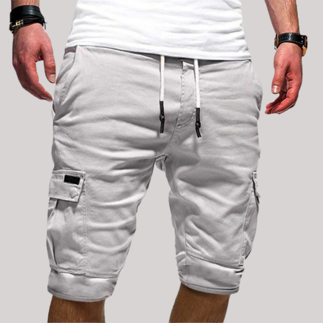 Ezekiel | Men's Cargo Knee-Length Drawstring Shorts-Metro Lane Plaza
