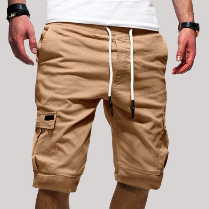 Ezekiel | Men's Cargo Knee-Length Drawstring Shorts-Metro Lane Plaza
