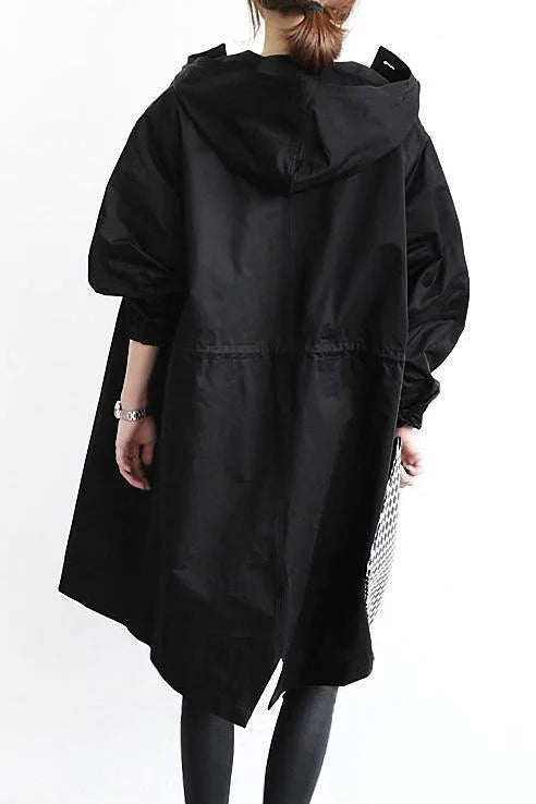Sophia | Women's Oversized Water-Repellent Windbreaker Jacket-Metro Lane Plaza