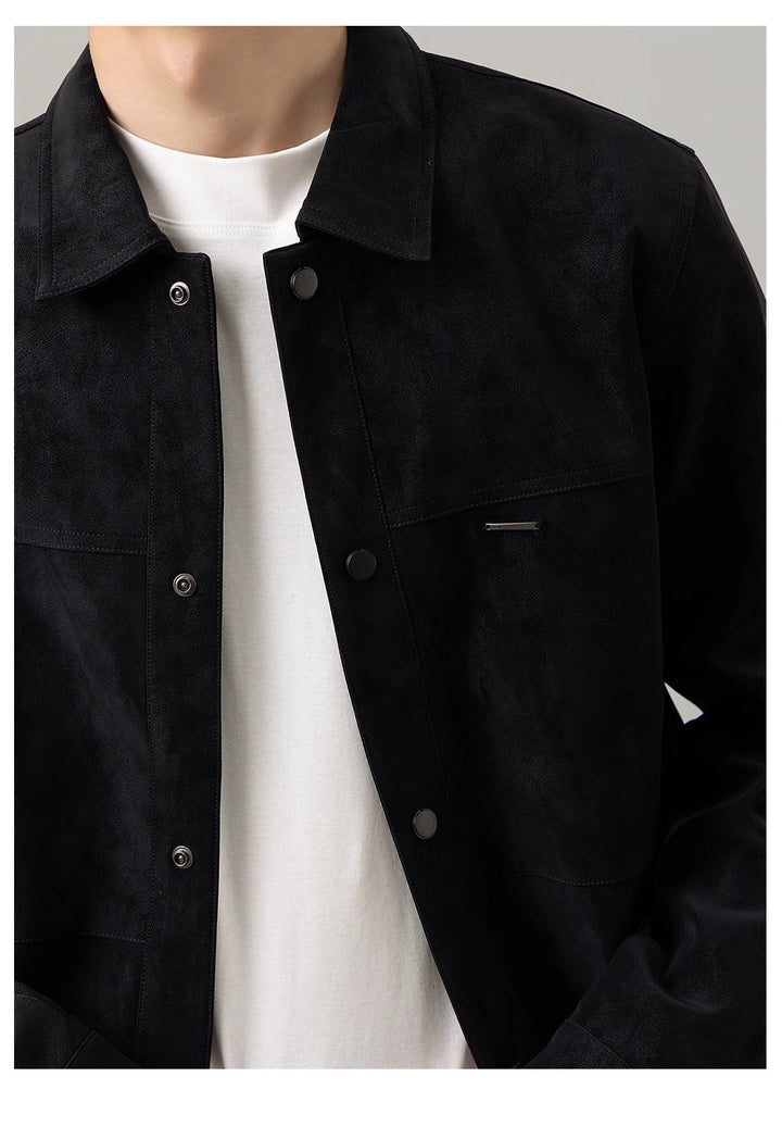Giacca camicia da uomo con bottoni