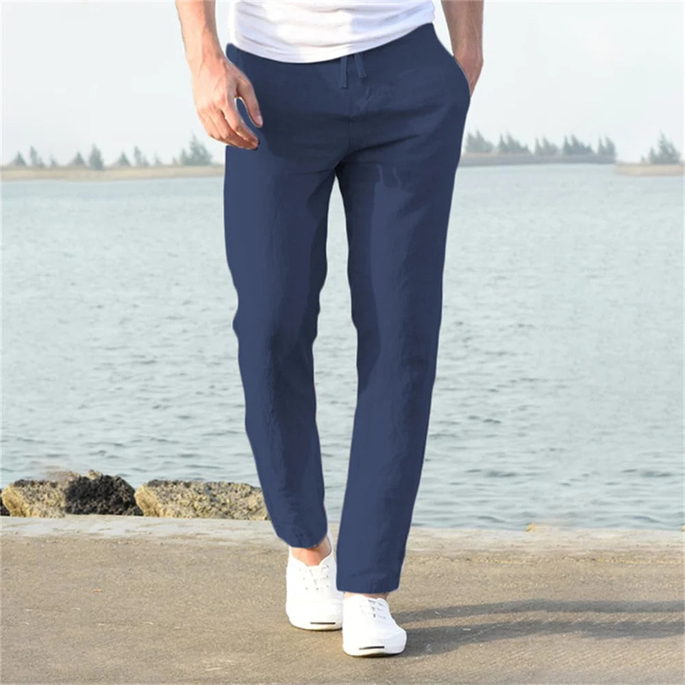 Men's Lightweight Casual Pants - Comfortable & Breathable Design-Metro Lane Plaza