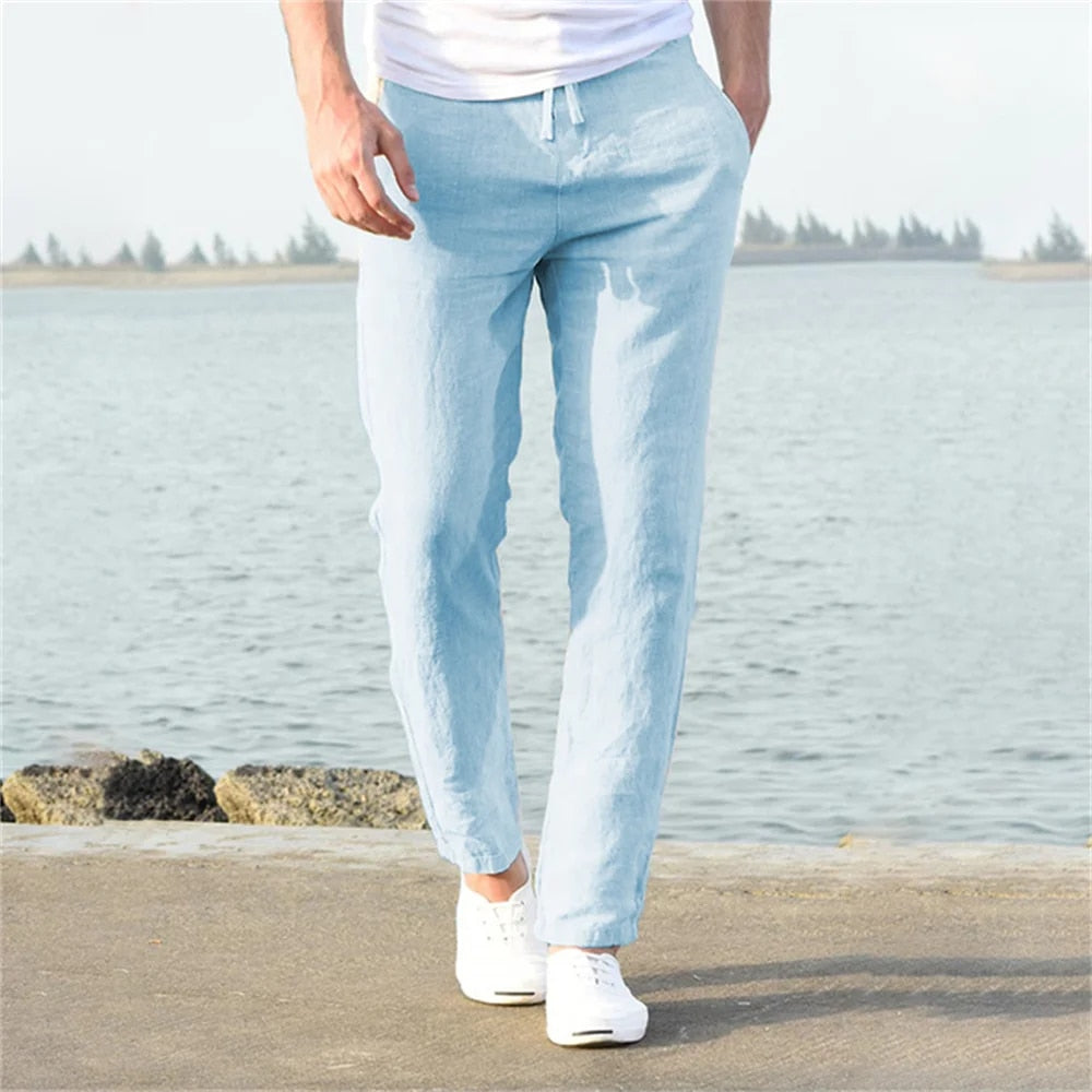 Men's Lightweight Casual Pants - Comfortable & Breathable Design-Metro Lane Plaza