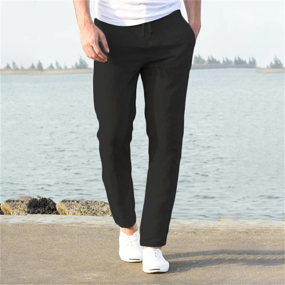 Men's Lightweight Casual Pants - Comfortable & Breathable Design-Metro Lane Plaza