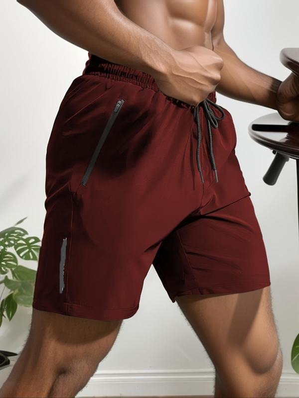 Men's casual drawstring waistband shorts