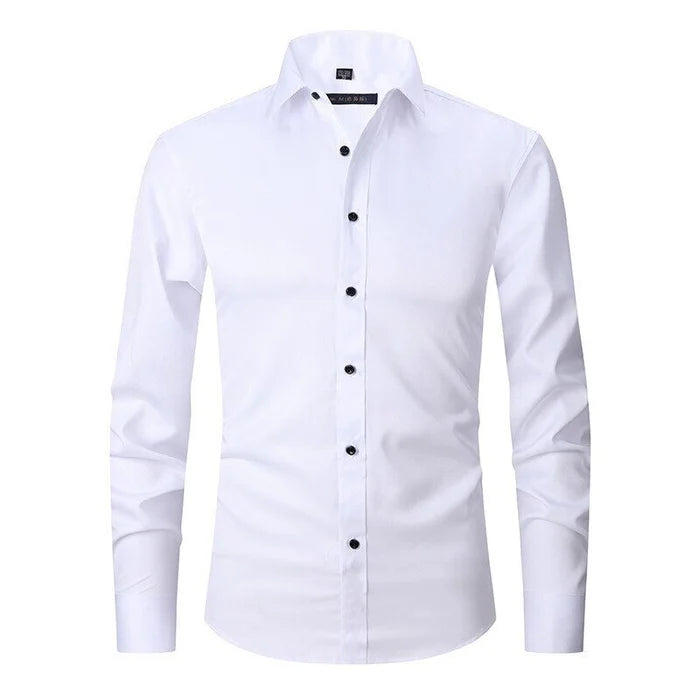 Men's Slim Fit Button-Down Dress Shirt