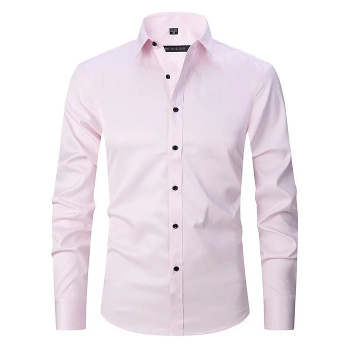 Men's Slim Fit Button-Down Dress Shirt