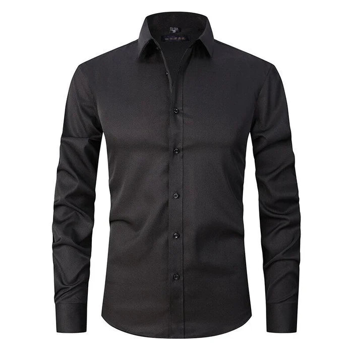 Men's Slim Fit Button-Down Dress Shirt