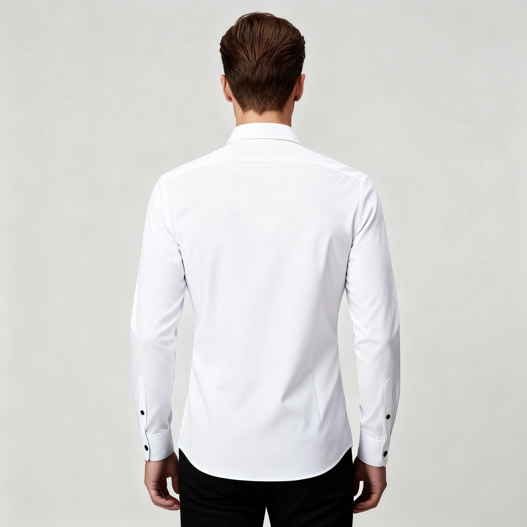 Men's Slim Fit Button-Down Dress Shirt