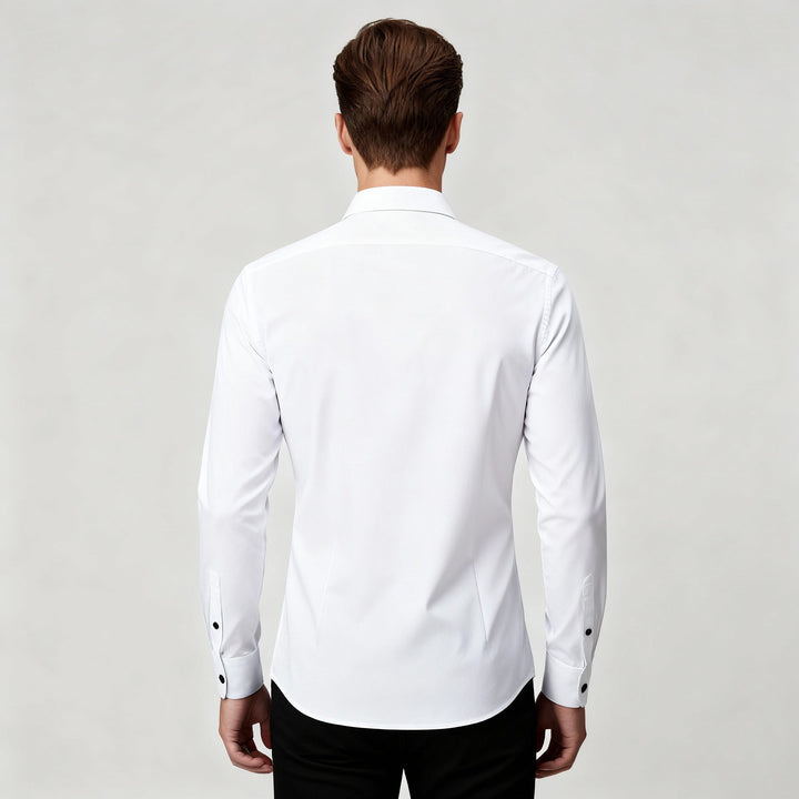 Men's Slim Fit Button-Down Dress Shirt