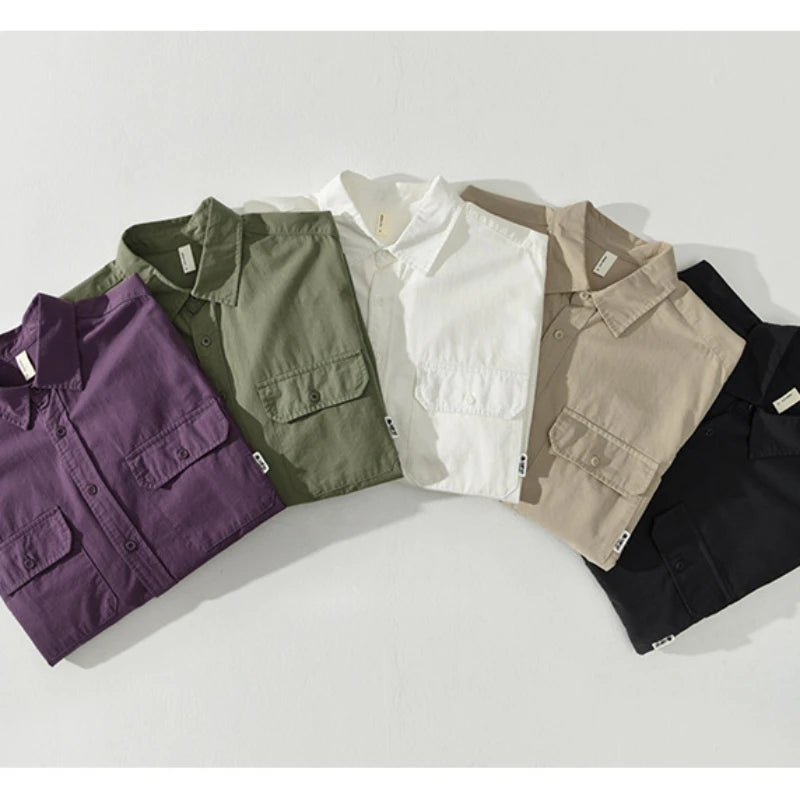 Men's Long Sleeve Casual Button-Up Shirt