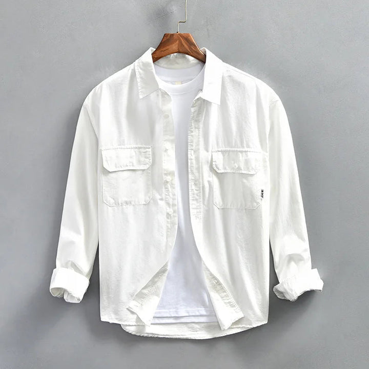 Men's Long Sleeve Casual Button-Up Shirt