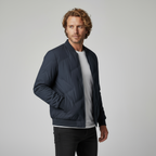 Men's Quilted Bomber Jacket-Metro Lane Plaza
