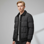 Men's Quilted Down Jacket - Montauk Style-Metro Lane Plaza