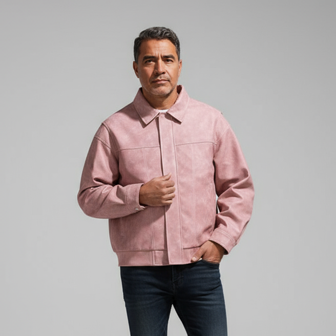 Men's Premium Leather Jacket-Metro Lane Plaza