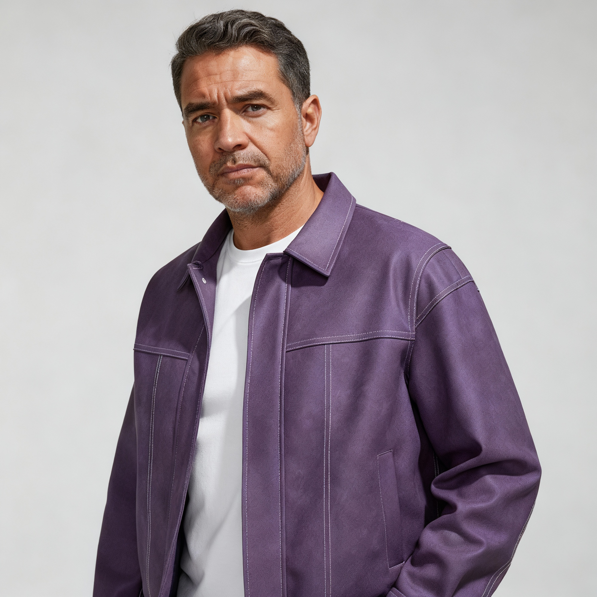 Men's Premium Leather Jacket-Metro Lane Plaza