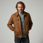 Men's Suede Jacket - Stylish and Versatile Outerwear-Metro Lane Plaza