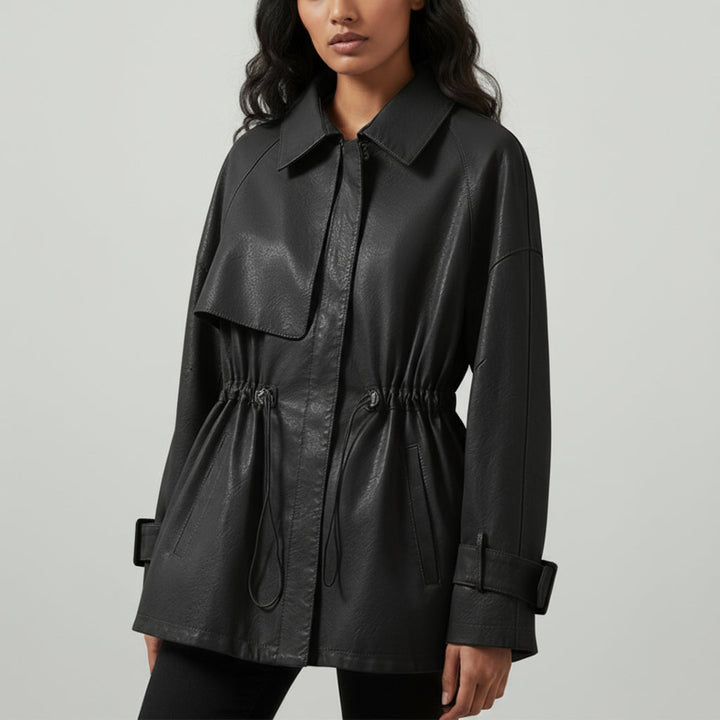 Women's Sheepskin Leather Jacket-Metro Lane Plaza