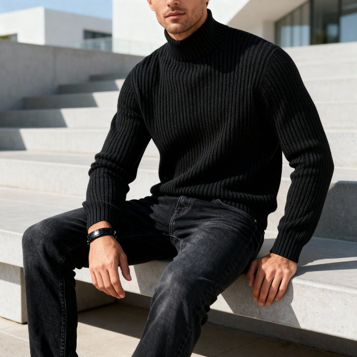 Pull à col montant pour homme