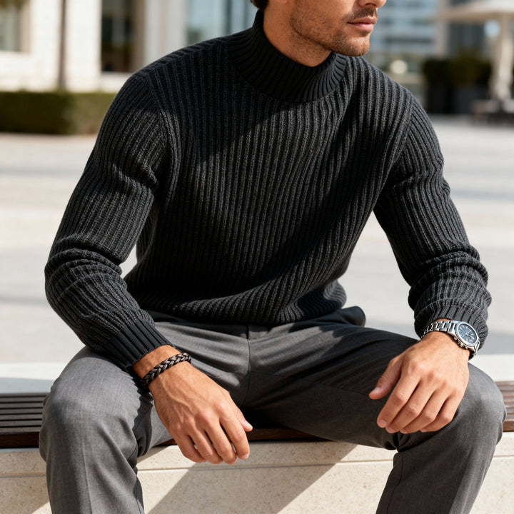 Pull à col montant pour homme