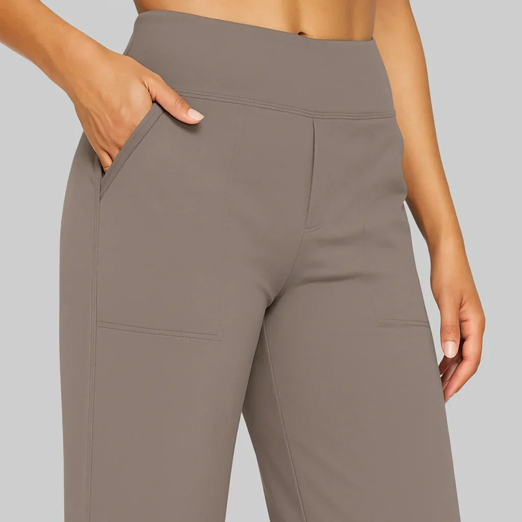 Lia | Women's Comfortable Stretch Trousers with Soft Fabric-Metro Lane Plaza