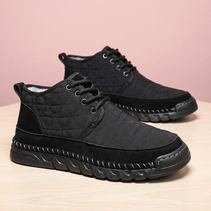 Herren-Freizeitsneaker aus gestepptem Rindswildleder