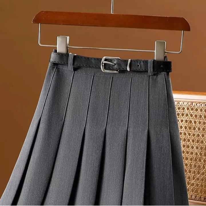 Women's Pleated Midi Skirt - Stylish and Versatile Fashion Piece-Metro Lane Plaza
