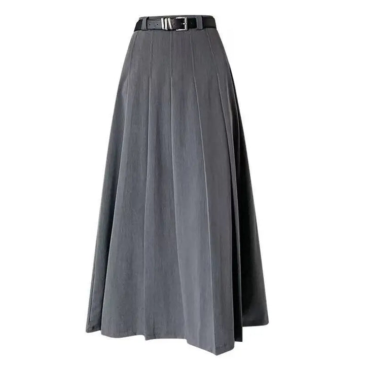 Women's Pleated Midi Skirt - Stylish and Versatile Fashion Piece-Metro Lane Plaza