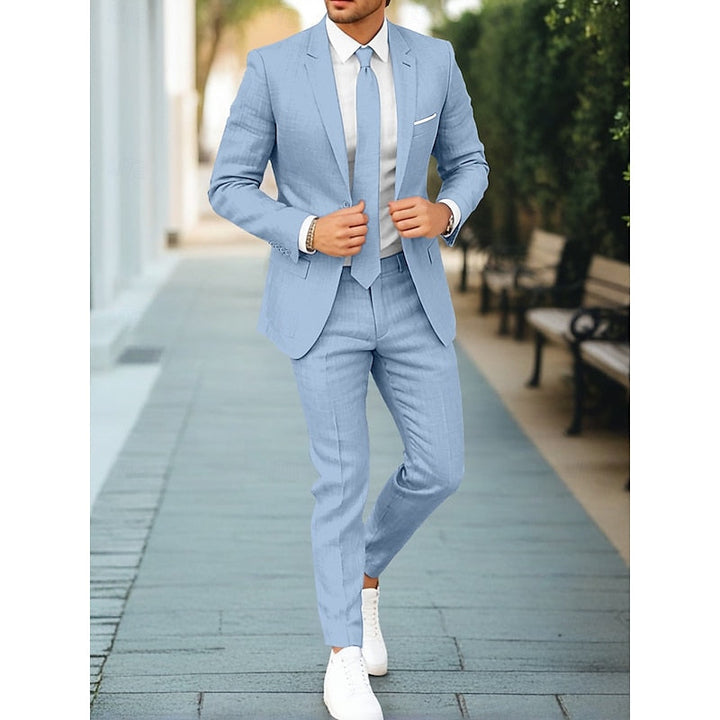 Men's Stylish Casual Two-Piece Suit-Metro Lane Plaza