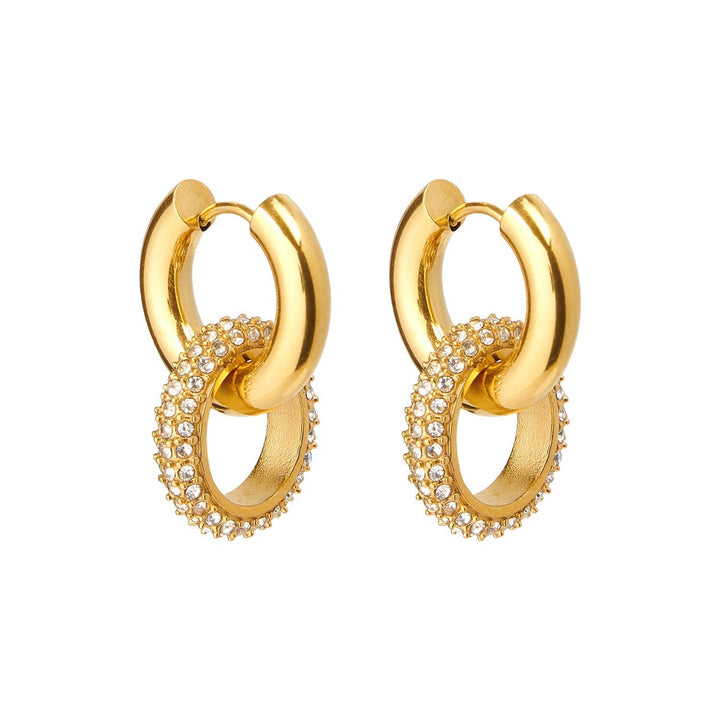 Elvire | Women's Gold Earrings-Metro Lane Plaza
