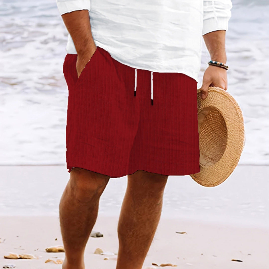 Graham | Men's Relaxed Fit Drawstring Knit Shorts-Metro Lane Plaza