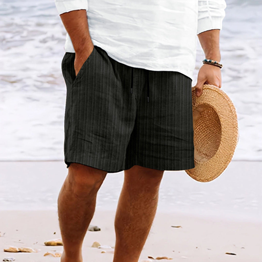 Graham | Men's Relaxed Fit Drawstring Knit Shorts-Metro Lane Plaza