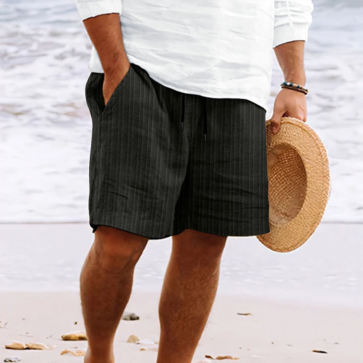 Graham | Men's Relaxed Fit Drawstring Knit Shorts-Metro Lane Plaza