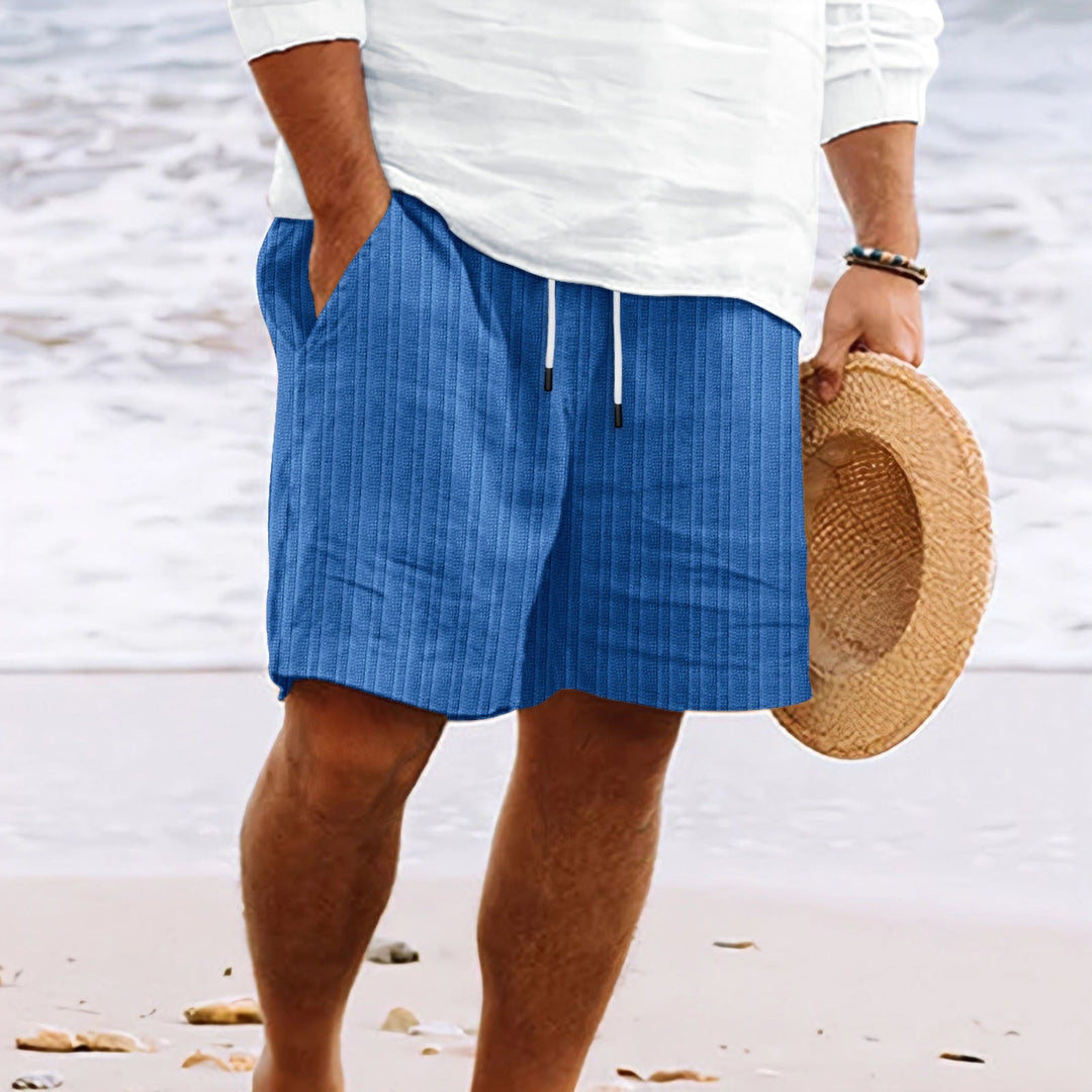 Graham | Men's Relaxed Fit Drawstring Knit Shorts-Metro Lane Plaza