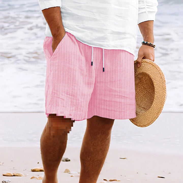 Graham | Men's Relaxed Fit Drawstring Knit Shorts-Metro Lane Plaza