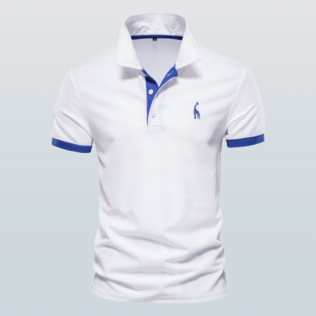 Greg | Men's Short Sleeve Polo Shirt with Embroidery-Metro Lane Plaza