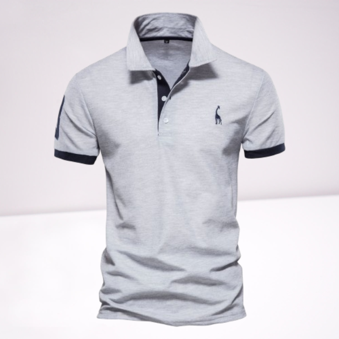 Greg | Men's Short Sleeve Polo Shirt with Embroidery-Metro Lane Plaza